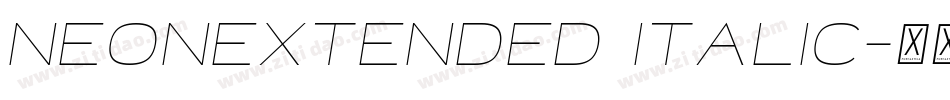 NeonExtended Italic字体转换
